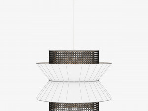 Wicker Hanging Lamp 3D 모델