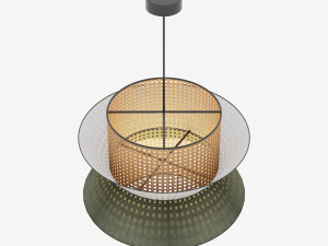 Wicker Hanging Lamp 3D 모델