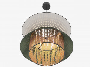 Wicker Hanging Lamp 3D 모델