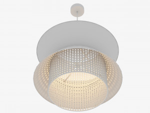 Wicker Hanging Lamp 3D 모델