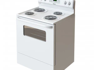 HOTPOINT STANDARD CLEAN ELECTRIC RANGE 3D Model