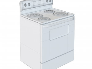 HOTPOINT STANDARD CLEAN ELECTRIC RANGE Model 3D