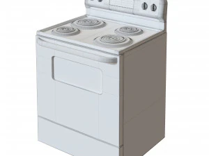 HOTPOINT STANDARD CLEAN ELECTRIC RANGE 3D Model