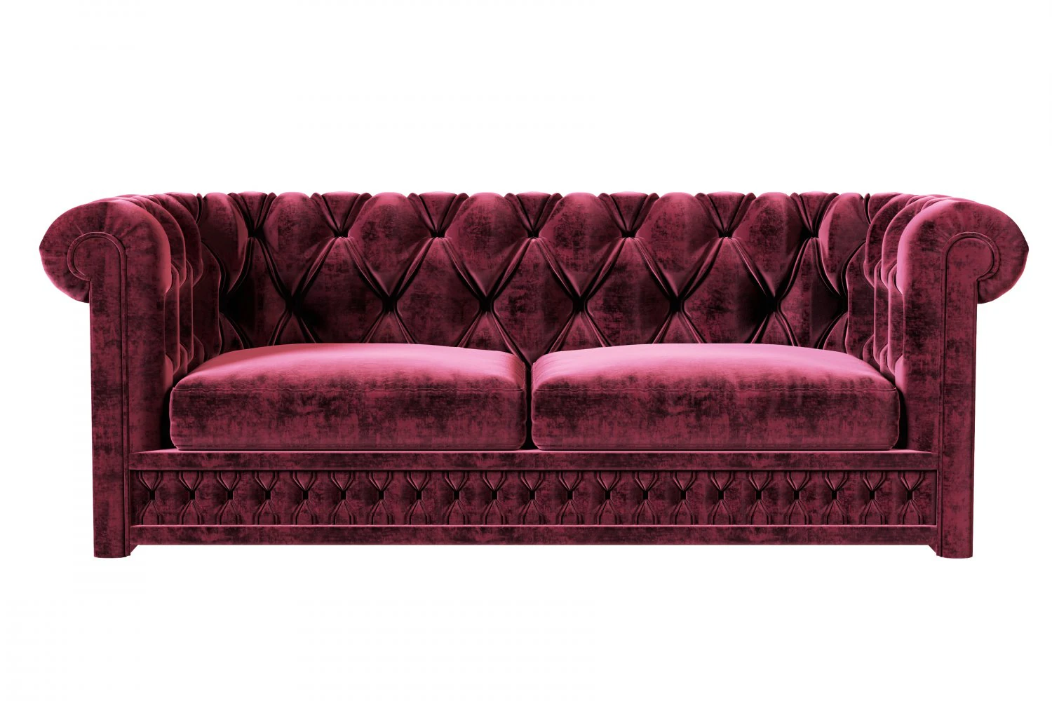 Chesterfield velvet sofa corona and vray 3D Model .c4d .max .obj .3ds .fbx .stl .blend
