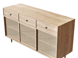 Rattan sideboard 3D 모델