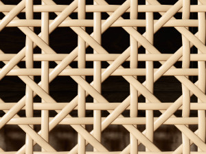 Rattan sideboard 3D 모델