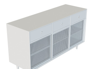 Rattan sideboard 3D 모델