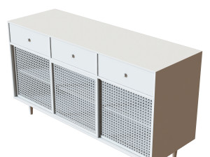 Rattan sideboard 3D 모델