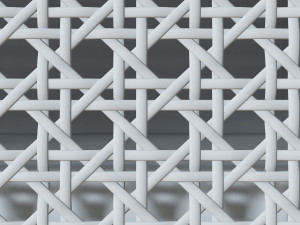 Rattan sideboard 3D 모델