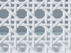 Rattan sideboard 3D 모델