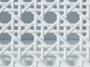 Rattan sideboard 3D Model