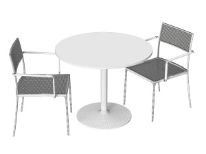 Patio setting 3D 模型