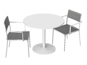 Patio setting 3D Model
