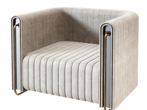 Modern fabric arm chair Modelo 3D