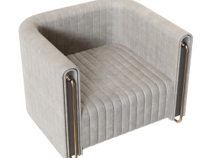Modern fabric arm chair 3D मॉडल