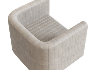 Modern fabric arm chair 3D मॉडल