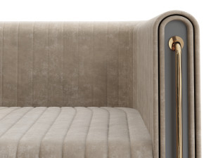 Modern fabric arm chair 3D मॉडल