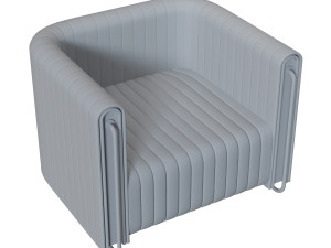 Modern fabric arm chair 3D मॉडल