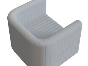 Modern fabric arm chair 3D मॉडल