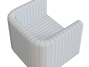 Modern fabric arm chair 3D मॉडल