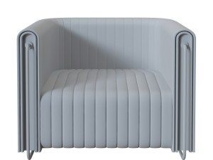 Modern fabric arm chair 3D मॉडल