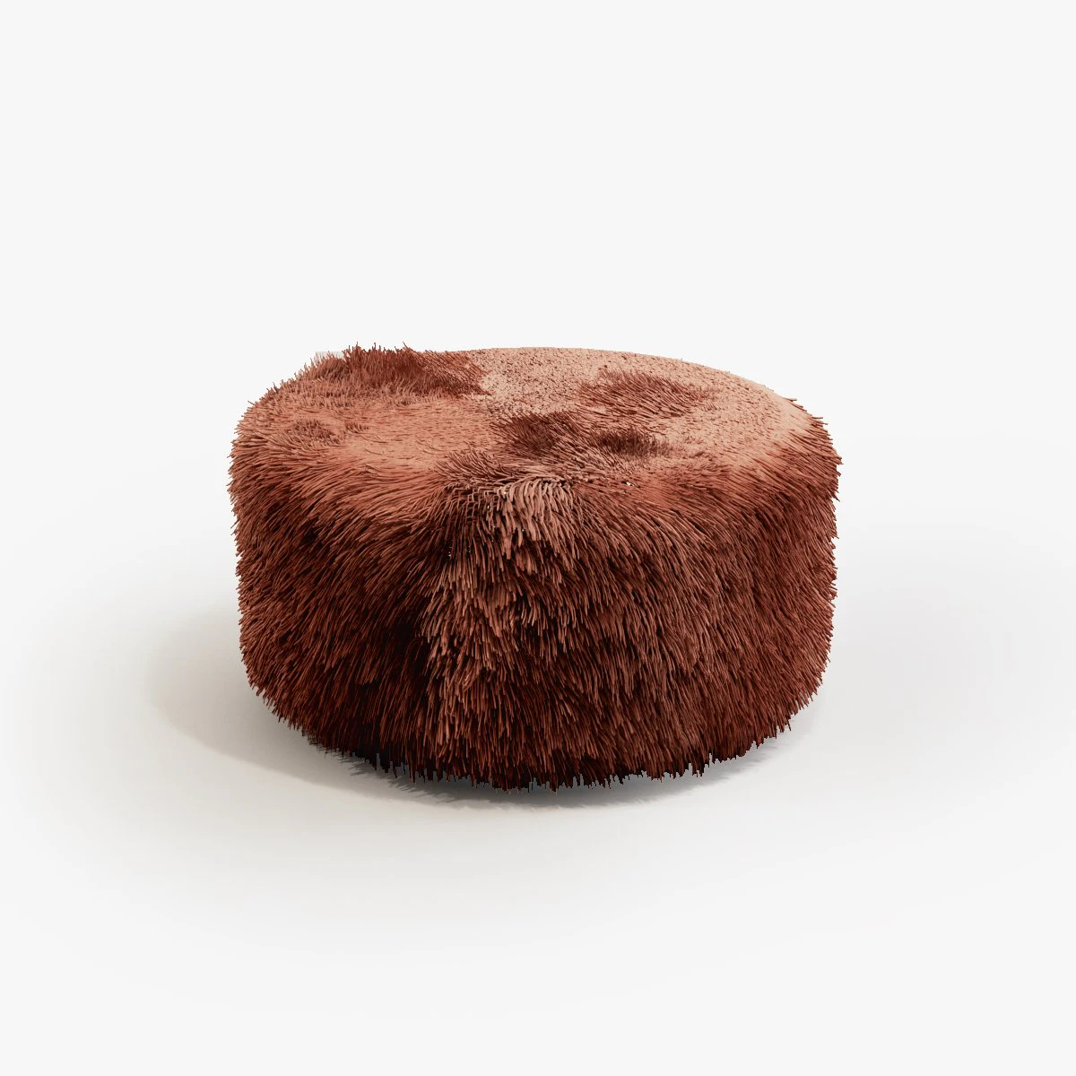 Furry pouf 3D Model .c4d .max .obj .3ds .fbx .stl .blend 