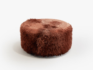 Furry pouf Modelo 3D