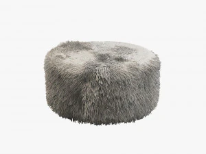 Furry pouf 3D Model