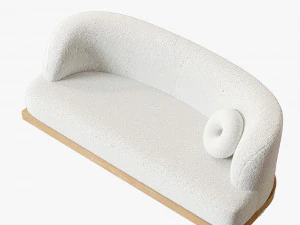 CHUNYU Minimalista Vintage sofa 3D Model