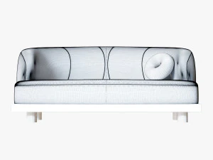 CHUNYU Minimalista Vintage sofa 3D Model