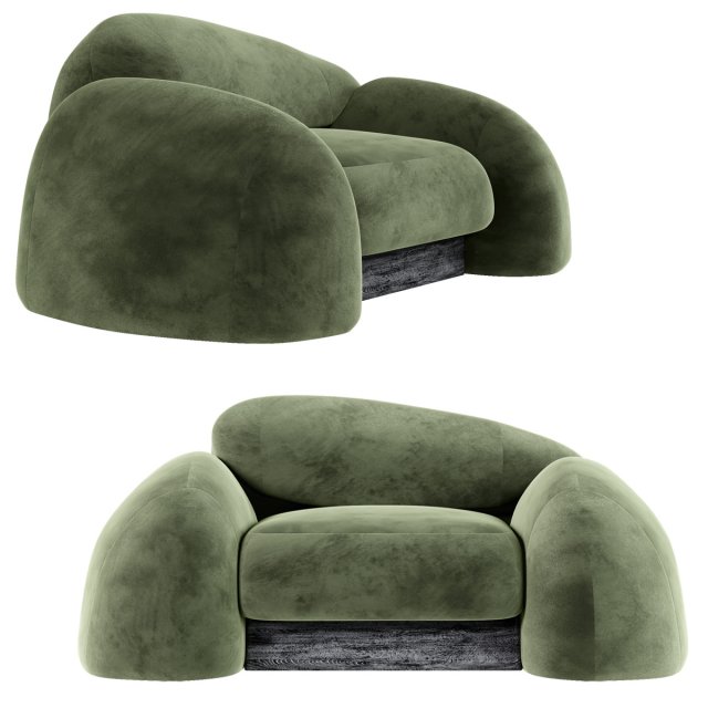FAINA PLYN ARMCHAIR 3D Model .c4d .max .obj .3ds .fbx .stl .blend 