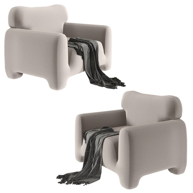 Fain pampukh chair Model 3D .c4d .max .obj .3ds .fbx .stl .blend 