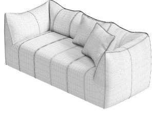 B and B Italia Le Bambole SOFA 3D 모델