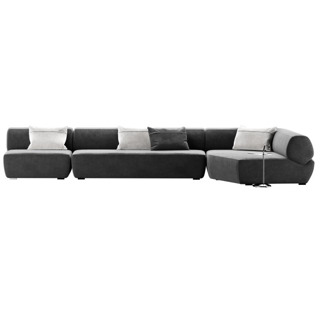 B AND B italia Naviglio sofa Modèle 3D .c4d .max .obj .3ds .fbx .stl .blend 