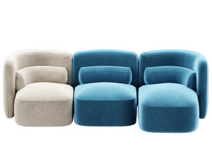 BREZZA By INNOVA Imbottiti sofa 3D मॉडल