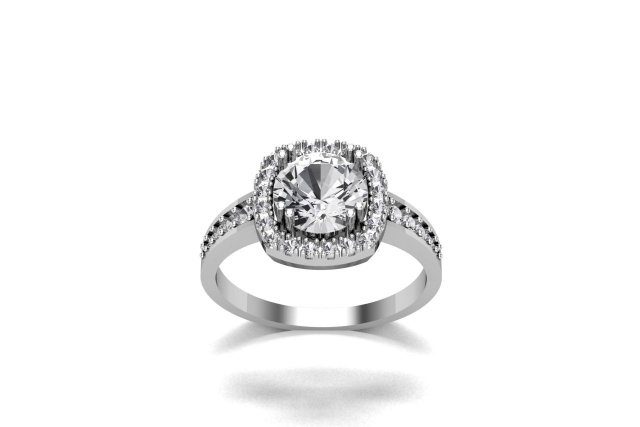 diamond ring 3D Модель .c4d .max .obj .3ds .fbx .stl .blend 