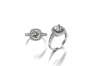 diamond ring 3D Модель