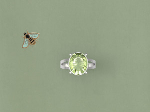oval engagement ring 3D Модель