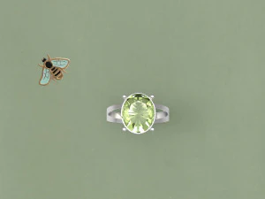 oval engagement ring 3D Model