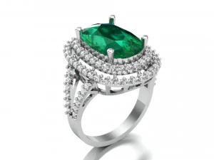 pierścień wycięty w poduszkę Model 3D