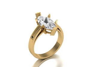 simple beautiful rings 3D Model