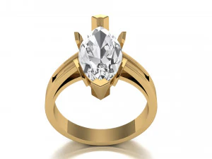 simple beautiful rings 3D Model