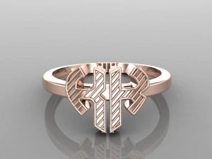 26 alphabet rings heart style 3dm stl and render 3d collection 3d print model 3D Model