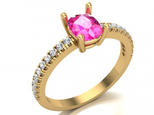 Oval ring Modello 3D