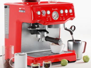 Ekspres do kawy espresso Breville Bes870xl Barista Express Model 3D