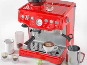 breville bes870xl barista express espresso coffee machine Modelo 3D