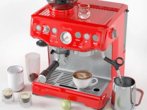 breville bes870xl barista express espresso coffee machine 3D Model