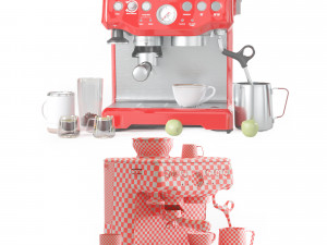 breville bes870xl barista express espresso coffee machine Modelo 3D