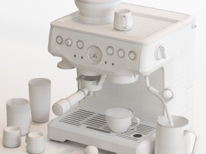 breville bes870xl barista express espresso coffee machine Modelo 3D