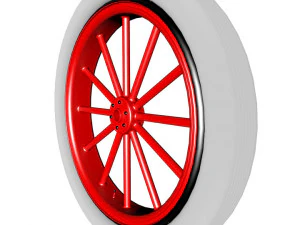 spoke wheel 1910 3D Model
